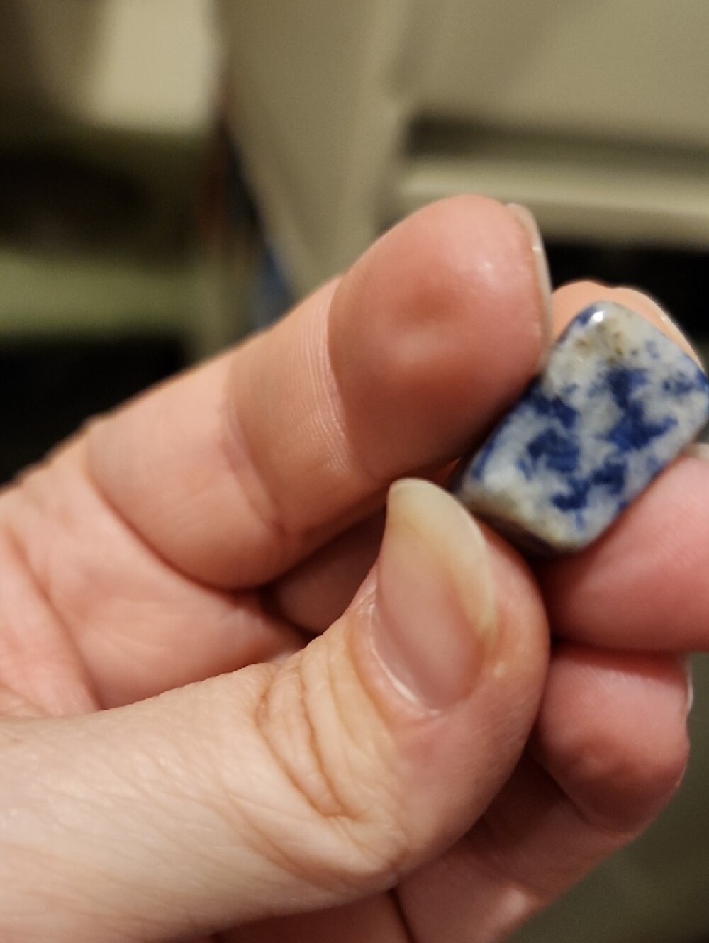 Batch of 4 Stone Pendants! Lapis Lazuli, White Onyx, Green Aventurine, Pink Qtz - Picture 6 of 15